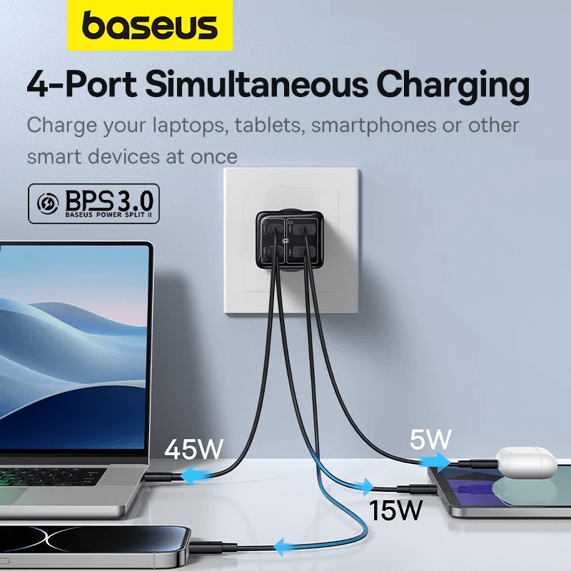 Baseus GaN6 Pro 65W Fast Charger – Compact & Ultra-Efficient Power Adapter