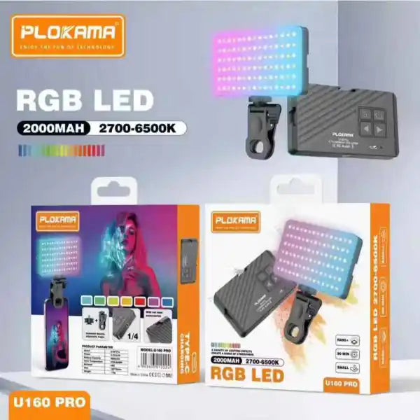 PLOKAMA U160 RGB Light – Vibrant & Customizable LED Lighting for Every Setup