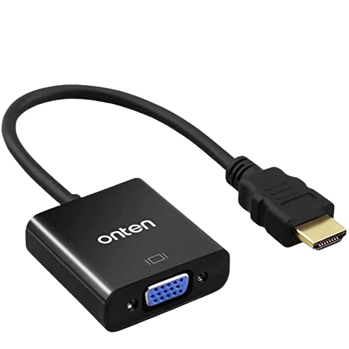 Onten OTN-5165 HDMI to VGA Adapter – High-Resolution 1080P Video Converter for PC, Laptop, and More