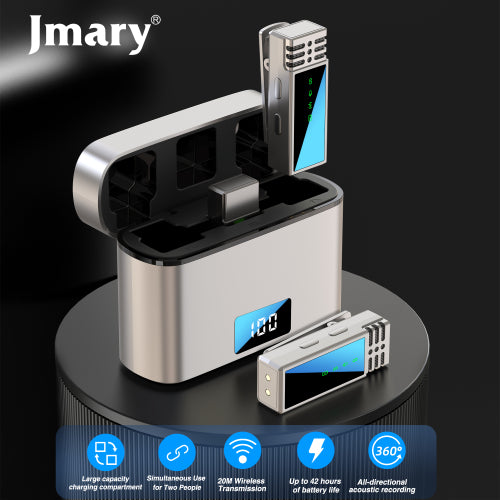 Jmary MW-15 Wireless Microphone – Crystal Clear Audio for Content Creators