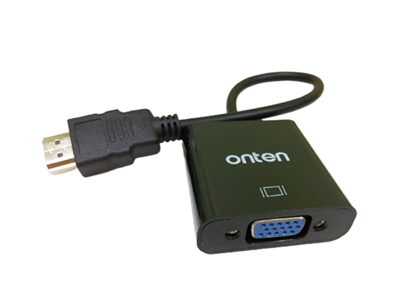 Onten OTN-5165 HDMI to VGA Adapter – High-Resolution 1080P Video Converter for PC, Laptop, and More