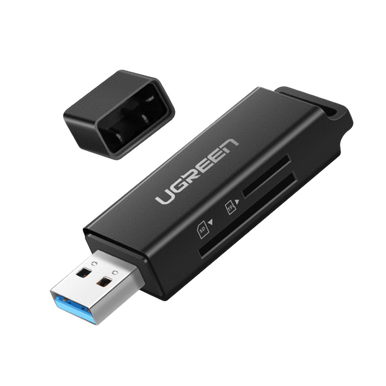 UGREEN USB 3.0 Card Reader for TF/SD (Black) 40752 – High-Speed Data Transfer | Best Price in Pakistan