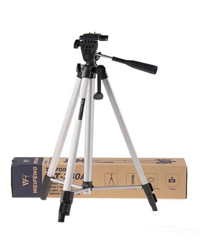 Tripod Camera Stand 330A – Adjustable, Lightweight & Sturdy with 3-Way Pan Head